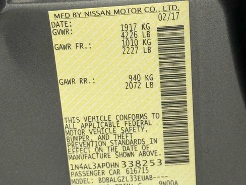 Used 2017 Nissan Altima 2.5 S w/ Power Driver Seat Package image 47