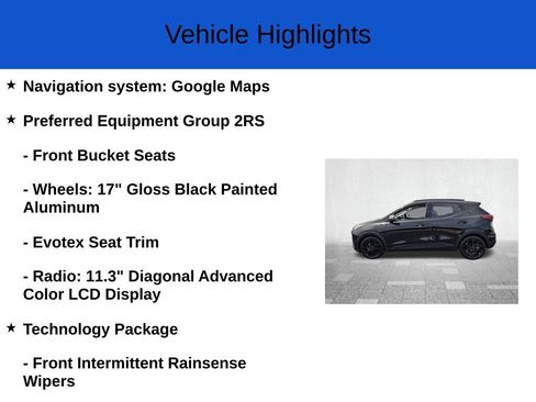 New 2027 Chevrolet Bolt RS w/ Technology Package FWD image 2