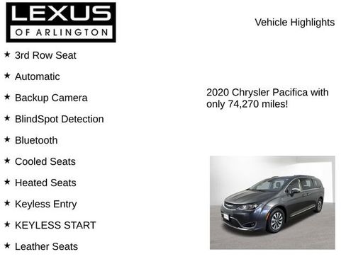 Used 2020 Chrysler Pacifica Limited w/ Advanced Safetytec Group FWD image 7