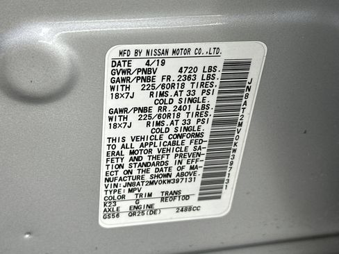 Certified 2019 Nissan Rogue SV w/ Premium Package image 29