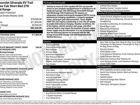 Used 2026 Chevrolet Silverado EV Trail Boss w/ Premium Package AWD/4WD image 20