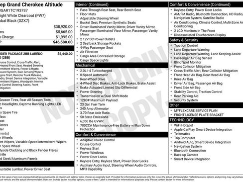 New 2026 Jeep Grand Cherokee Altitude RWD image 50