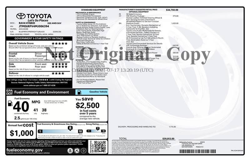 Used 2021 Toyota RAV4 XSE AWD/4WD image 3