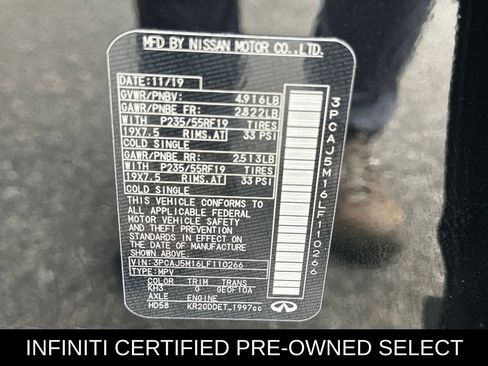 Certified 2020 INFINITI QX50 Essential w/ Edition 30 Package image 28