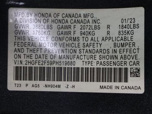 Used 2023 Honda Civic Sport image 27