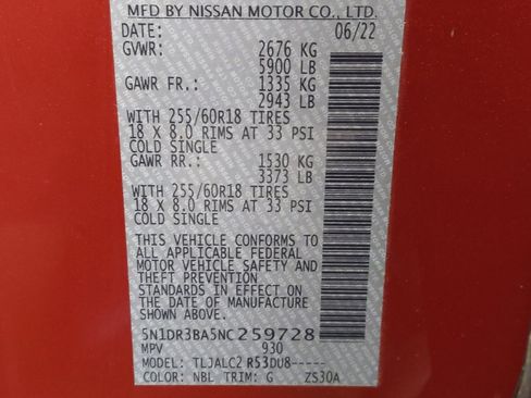 Used 2022 Nissan Pathfinder SV FWD image 33