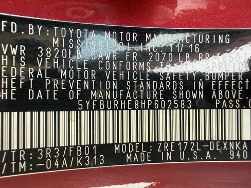 Used 2017 Toyota Corolla XLE FWD image 34