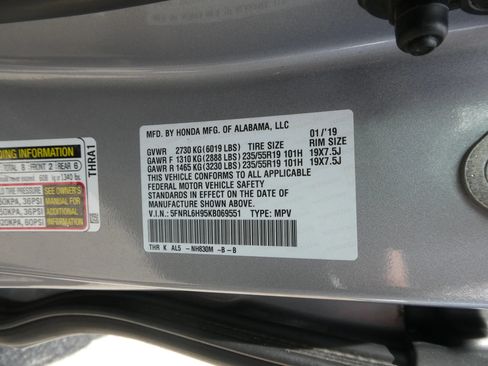 Used 2019 Honda Odyssey Elite image 12