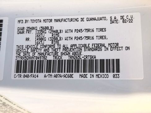 Used 2022 Toyota Tacoma SR RWD image 27