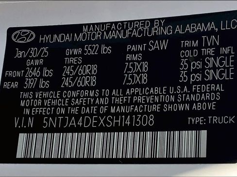 Used 2025 Hyundai Santa Cruz SE image 19