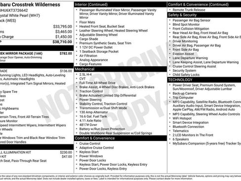 Certified 2026 Subaru Crosstrek 2.5i Wilderness w/ Crosstrek Mirror Package AWD/4WD image 5