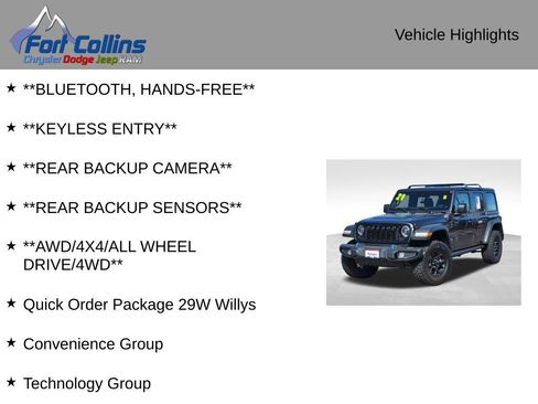 Used 2024 Jeep Wrangler Willys 4xe image 4