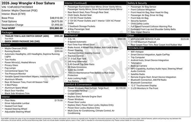 New 2026 Jeep Wrangler Unlimited Sahara AWD/4WD image 38