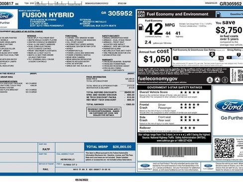 Used 2016 Ford Fusion SE image 9