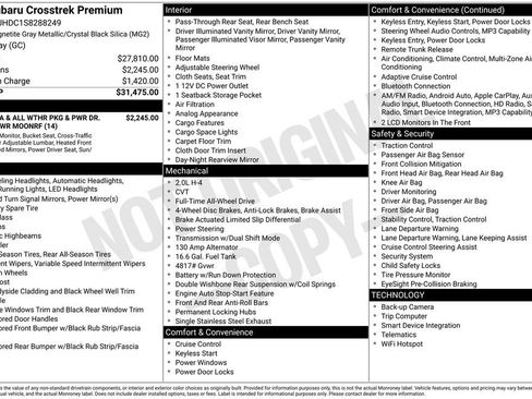 Certified 2025 Subaru Crosstrek 2.0i Premium image 27