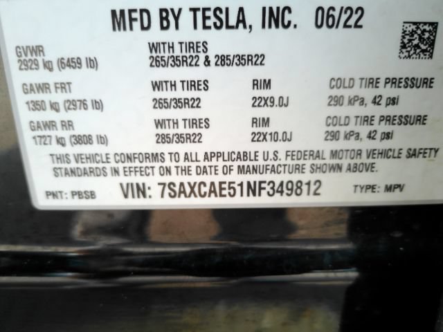 Used 2022 Tesla Model X AWD/4WD image 55