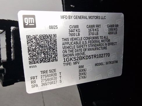 New 2026 GMC Yukon Elevation w/ LPO, Floor Liner Package image 12