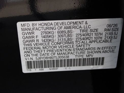 New 2026 Acura MDX Type S AWD/4WD image 30