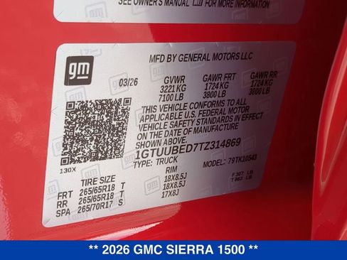 New 2026 GMC Sierra 1500 SLE AWD/4WD image 25