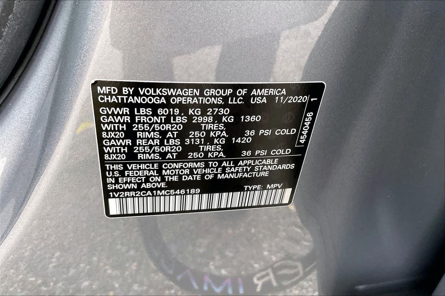 Used 2021 Volkswagen Atlas SE w/ Panoramic Sunroof Package AWD/4WD image 37