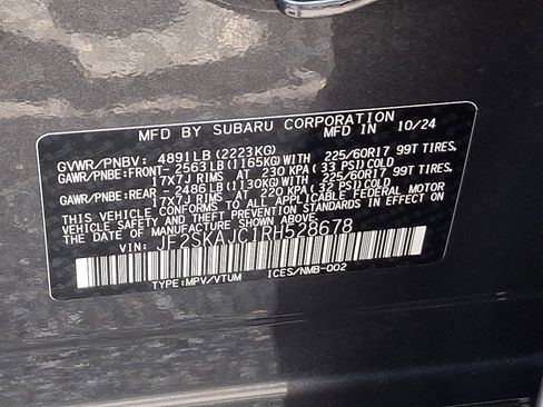 Certified 2024 Subaru Forester Wilderness AWD/4WD image 32