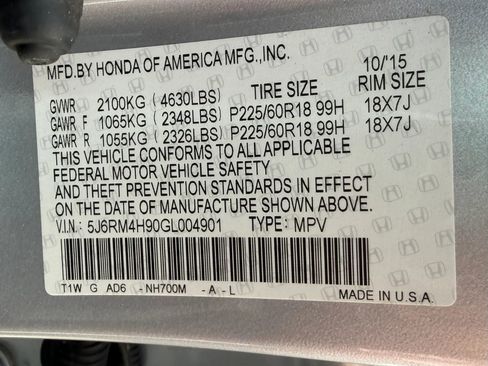 Used 2016 Honda CR-V Touring image 75