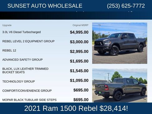 Used 2021 RAM 1500 Rebel w/ Rebel Level 2 Equipment Group AWD/4WD image 27