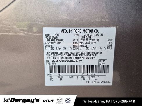 Used 2020 Lincoln Nautilus Reserve AWD/4WD image 30