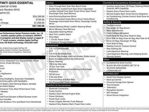 Used 2025 INFINITI QX55 Essential image 6