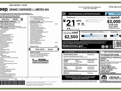 Used 2024 Jeep Grand Cherokee L Limited w/ Luxury Tech Group II image 4