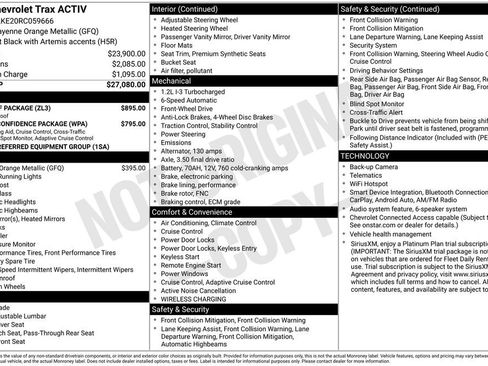 Used 2024 Chevrolet Trax ACTIV w/ Sunroof Package FWD image 34