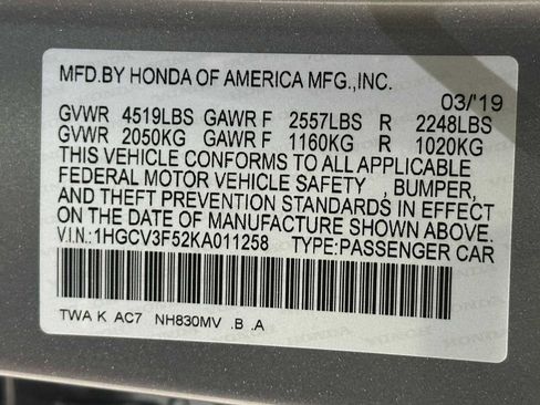 Used 2019 Honda Accord EX-L image 32