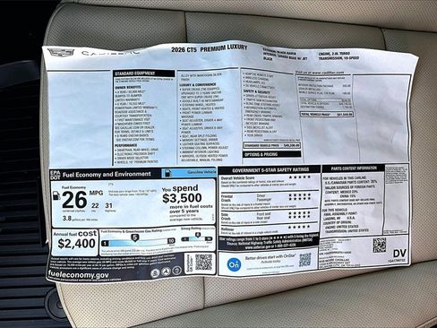 New 2026 Cadillac CT5 Premium Luxury image 14