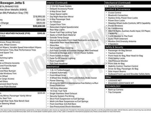 Used 2017 Volkswagen Jetta S w/ Jetta S Cold Weather Package FWD image 12