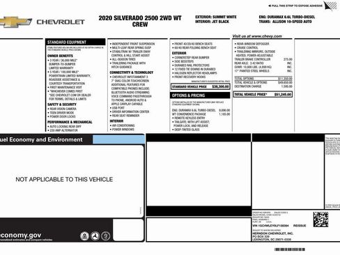 Used 2020 Chevrolet Silverado 2500 W/T w/ WT Convenience Package image 4