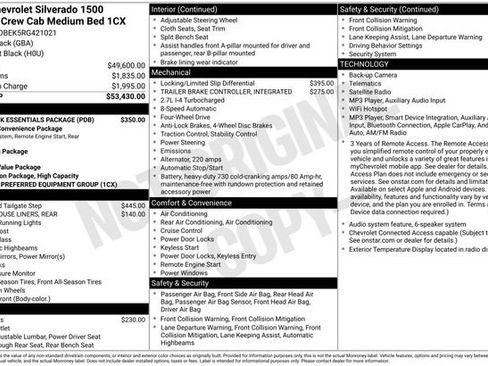 Used 2024 Chevrolet Silverado 1500 Custom w/ LPO, Dark Essentials Package AWD/4WD image 28