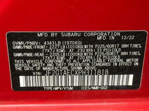 Used 2023 Subaru Crosstrek 2.0i Premium image 34