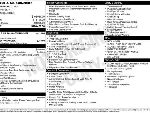 Used 2024 Lexus LC 500 Convertible image 27