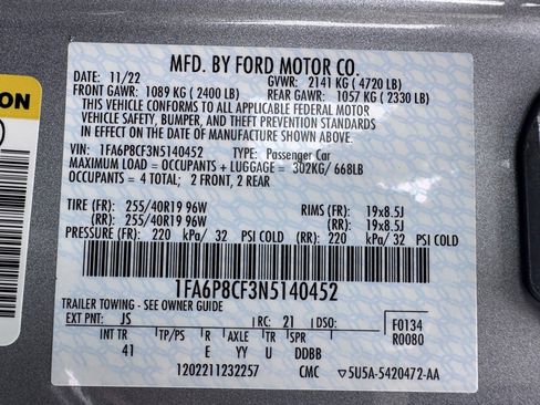 Used 2022 Ford Mustang GT Premium w/ Black Accent Package image 41