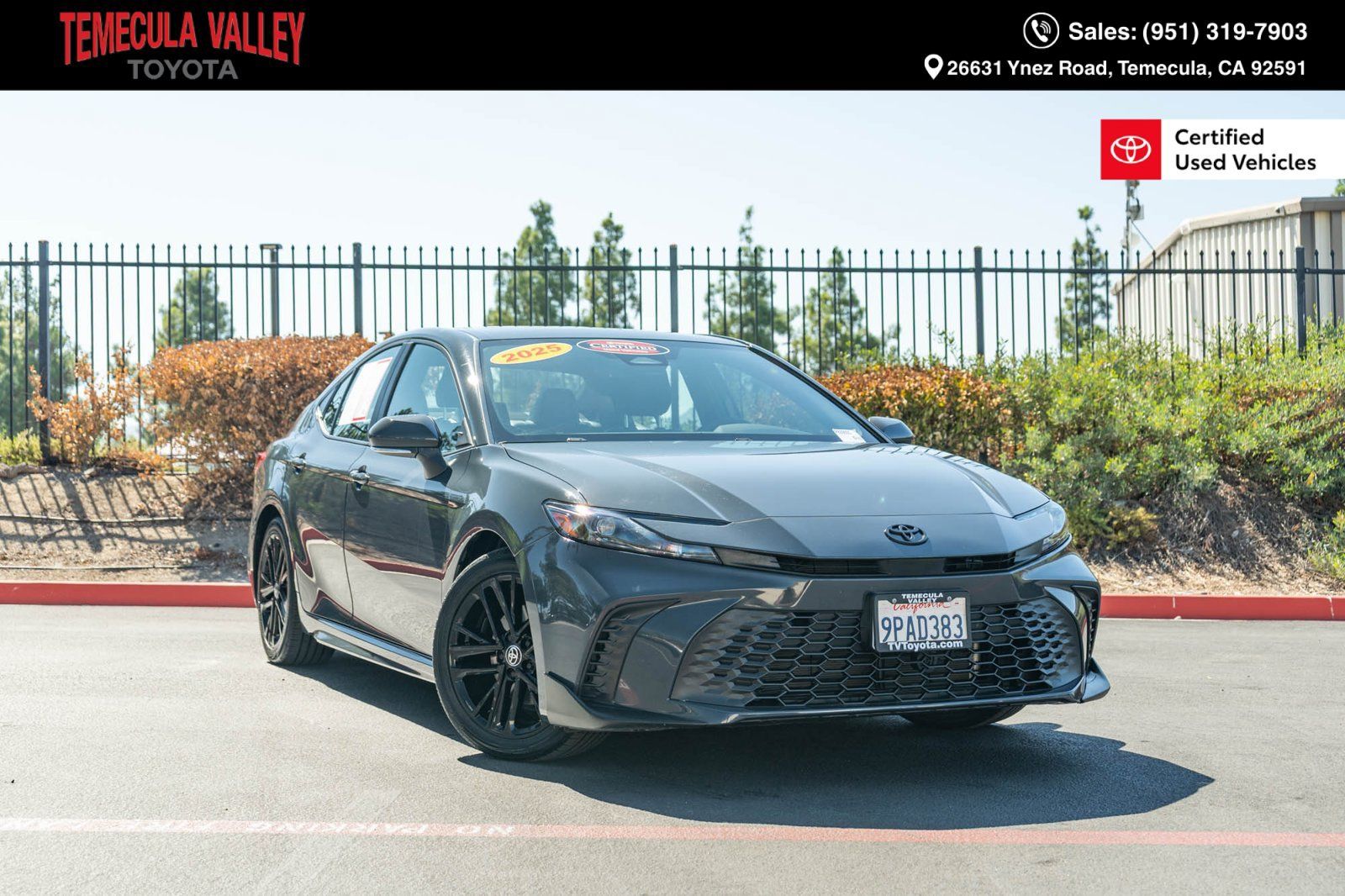 Certified 2025 Toyota Camry SE w/ Multimedia Upgrade Package FWD image 1