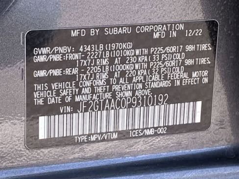 Used 2023 Subaru Crosstrek 2.0i image 37