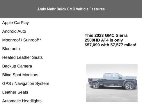 Used 2023 GMC Sierra 2500 AT4 w/ AT4 Preferred Package AWD/4WD image 4