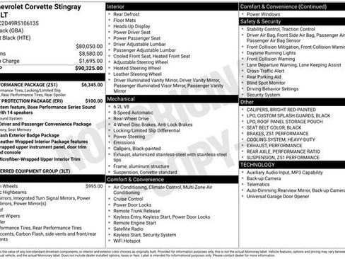 Used 2024 Chevrolet Corvette Stingray Premium Cpe w/ Z51 Performance Package RWD image 30
