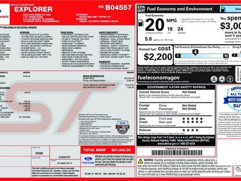 Used 2023 Ford Explorer ST w/ Equipment Group 401A AWD/4WD image 7