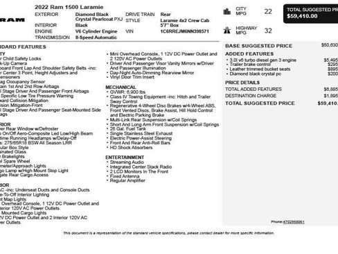 Used 2022 RAM 1500 Laramie RWD image 3