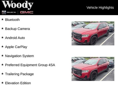 Used 2023 GMC Acadia SLT w/ Elevation Edition AWD/4WD image 3