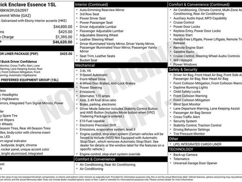 Used 2023 Buick Enclave Essence w/ LPO, Floor Liner Package image 38