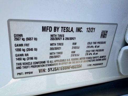 Used 2022 Tesla Model S Plaid AWD/4WD image 19