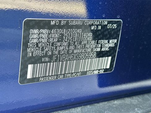 New 2025 Subaru WRX Premium image 34
