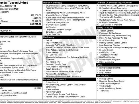 Used 2020 Hyundai Tucson Limited AWD/4WD image 3